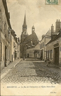 28 BONNEVAL RUE DE CHATEAUDUN MAGASIN DE CHARBON DE TERRE AVEC UNE TRES BELLE ENSEIGNE AVEC UN CHEVAL - Bonneval