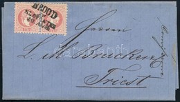 1868 Levél 5kr Párral Bérmentesítve 'BROOD IN SLAVONIEN' - Triest. A 10kr Bérmentesítés Levélen (MBK +80.000) Luxus, Szé - Otros & Sin Clasificación