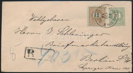 1888 Ajánlott 3kr Díjjegyes Levél 12kr Díjkiegészítéssel 'BUDAPEST / HAZAI TAKARÉKPÉNZTÁR' - Berlin - Otros & Sin Clasificación