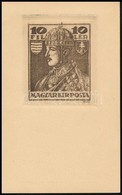 1918 Károly 10f  Képeslap Formájú Számozott Essay, 500 Példányban Készült - Otros & Sin Clasificación