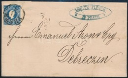 1858 15kr I. Tipus Levélen 'PESTH' - 'DEBRECZIN' (13.000) - Otros & Sin Clasificación