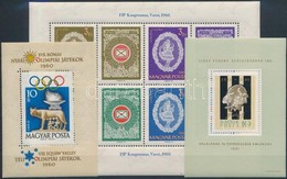 ** 1960 Római Olimpia Blokk, FIP Blokk + 1961 Liszt Blokk (10.500) - Otros & Sin Clasificación