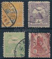 O 1900 Turul 3f, 4f, 5f és 1K 11 1/2 Fogazással (17.500) - Other & Unclassified