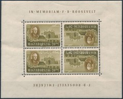 ** 1947 Roosevelt Fordított Képállású 20f Kisív - Sonstige & Ohne Zuordnung