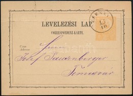 ~1872 Díjjegyes Levelezőlap 'CSENEY' (Gudlin 250 Pont) - Sonstige & Ohne Zuordnung