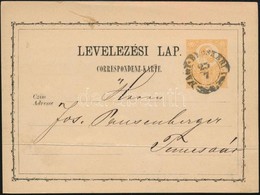 ~1872 Díjjegyes Levelezőlap 'NAGY-BECSKEREK' (Gudlin Szerint Ez A Bélyegző 1853-ig Volt Használatos) - Otros & Sin Clasificación