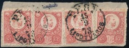 1871 Réznyomat  4 X 5kr Kivágáson - Otros & Sin Clasificación