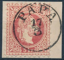 1867 5kr Kivágáson 'PÁPA' - Otros & Sin Clasificación