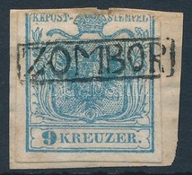 1850 9kr I.felül Hiányos Bélyeg 'ZOMBOR' (Ryan 600 P, Gudlin R) - Otros & Sin Clasificación