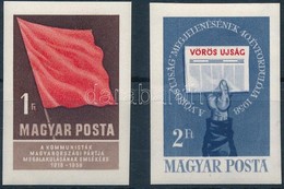 ** 1958 A Kommunisták Magyarországi Pártja Vágott Sor (4.000) - Otros & Sin Clasificación