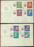 1963 Téli Olimpia (II.)- Innsbruck Vágott Sor 2db FDC-n (3.500) - Otros & Sin Clasificación