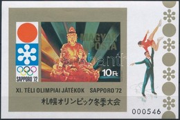 ** 1971 Téli Olimpia Vágott Blokk (3.500) - Otros & Sin Clasificación