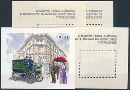 ** 1997 4 Db Bélyegnap Ajándék Blokk (12.000) / 4 Stamp Day Blocks, Present Of The Post - Otros & Sin Clasificación