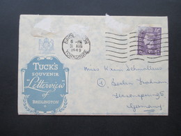 GB 1949 Tuck's Souvenir Letterview Of Bridlington Yorkshire Nach Berlin Gesndet! Leporello Mit Kleinen Bildern - Brieven En Documenten