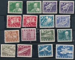 ** Svédország 1936 300 éves A Svéd Posta Sor Mi 227-238 + 1 Bélyeg Mi 239 (Mi EUR 370.-) - Otros & Sin Clasificación
