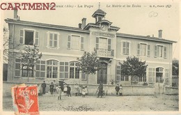 RILLIEUX-LA-PAPE LA MAIRIE ET LES ECOLES ANIME 01 AIN - Rillieux La Pape