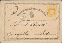 1871 Díjjegyes Levelezőlap / PS-card 'ÖCSÖD' - Pest - Otros & Sin Clasificación