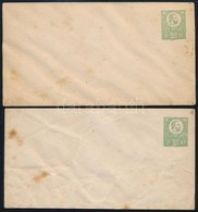 1871 4 Db Könyvnyomású Díjjegyes Boríték (2 X 3kr, 2 X 10kr) (8.000) (foltok) - Sonstige & Ohne Zuordnung