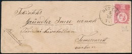 1874 Réznyomat 5kr Levélen 'BUZIÁS' - 'TEMESVÁR' - Other & Unclassified