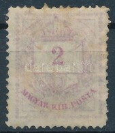 * 1874 2kr Lilás Ibolya (rozsda / Stain) - Other & Unclassified