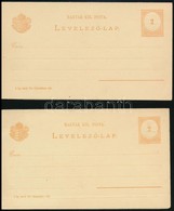 1880 2 Db Használatlan Válaszos Levelezőlap IV. Vízjellel (4.000) - Other & Unclassified