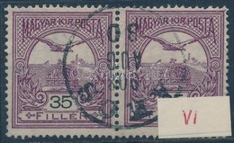 O 1906 Turul 35f Pár VI. Vízjel állás (a Jobb Oldali Bélyeg Alján, Középen) - Otros & Sin Clasificación