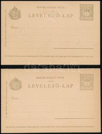 1900 2 Db Használatlan 5f + 5f Díjjegyes Válaszos Levelezőlap (az Egyik Sérült) - Otros & Sin Clasificación