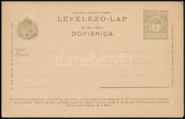1902 Használatlan 5f + 5f Díjjegyes Válaszos Levelezőlap Magyar-horvát - Otros & Sin Clasificación