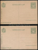 1918 2 Db Használatlan 8f + 8f Válaszos Díjjegyes Levelezőlap (szögletes Koszorú Címerrel) - Otros & Sin Clasificación