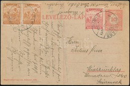 1919 Köztársasági Kiadás, Három Bélyeggel Kiegészítve (Magyar Posta, Magyar Királyi Posta) 'NYIRTASS'-Mürzzuschillag (A) - Otros & Sin Clasificación