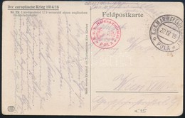 1916 Képeslap / Postcard 'K.u.k. Hafenadmiralat POLA' - Other & Unclassified