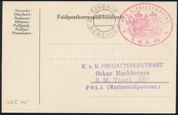 1917 Tábori Lap / Field Postcard 'S.M.B. 68' + 'SIBENIK SEBENICO' - Other & Unclassified