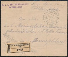 1917 Jánlott Levél 'K.u.k. MATROSENKORPS 12. KOMPAGNIE' +'MFP POLA A' - Other & Unclassified