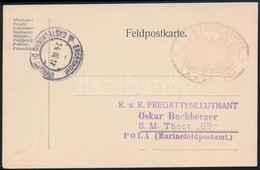 1917 Tábori Lap / Field Postcard 'K.u.K.  KRIEGSMARINE S.M.S. MONARCH' - Other & Unclassified
