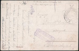 1918 Képeslap / Postcard 'K.u.k. Marinespital Pola / Briefzensur' - Otros & Sin Clasificación