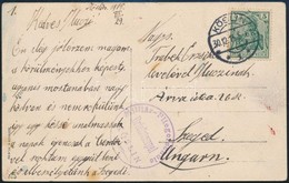 1915 Magyar Katona Képeslapja A Németországi Köslin-i Repülőiskolából Szegedre 'Militär-Fliegerschule KÖSLIN' - Other & Unclassified