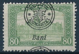 ** 1919 Parlament 80f Látványosan Elcsúszott Felülnyomással, Bodor Vizsgálójellel - Otros & Sin Clasificación