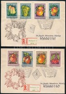 1954 Gyümölcsök Sor 2 Db Ajánlott FDC-n - Otros & Sin Clasificación