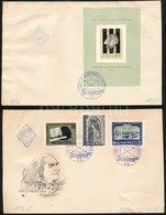 1961 Liszt Ferenc (I.) Vágott Sor + Blokk 2 FDC-n (11.000) - Otros & Sin Clasificación