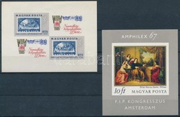 ** * 1965-1967 WIPA Vágott Kisív + Festmény (II.) Vágott Blokk (8.500) (WIPA Falcos) - Otros & Sin Clasificación