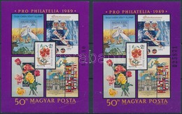 ** 1988 Pro Philatelia Blokk Kis és Nagy Méretű Sorszámmal - Otros & Sin Clasificación