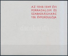 1998/1 Az 1848-1849 évi Forradalom és Szabadságarc 150. évfordulója Emlékív Piros Felülnyomatának Próbafelülnyomata + Ta - Other & Unclassified