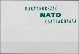 ** 1999/3 Magyarország NATO Csatlakozása Emlékív Zöld, Tévesen Hátoldali Felülnyomattal - Other & Unclassified