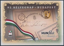 ** 2019 92. Bélyegnap Budapest Vágott Emlékív (Támogatás) 'A Szakosztályok Támogatásáért' - Otros & Sin Clasificación