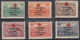 * 1946 Vöröskereszt Kongresszus Sor Mi 385-390 (3. érték Elfogazva) - Sonstige & Ohne Zuordnung