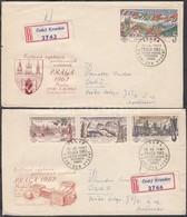 1961 Nemzetközi Bélyegkiállítás (III) Sor Mi 1311-1314 2 Db Ajánlott FDC-n - Otros & Sin Clasificación