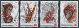 ** 1989 WWF Orangutánok Sor,
WWF Orangutans Set
Mi 1291-1294 - Other & Unclassified