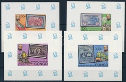 ** 1979 Rowland Hill  Mi 680-683 De Luxe Vágott Blokksor - Other & Unclassified