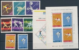 ** 1964 Tokiói Olimpia Sor Mi 1514-1521 + Blokksor 33-34 - Sonstige & Ohne Zuordnung