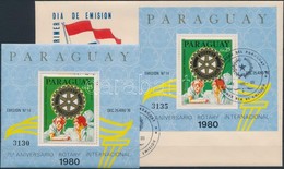 ** 1980 Rotary Blokk Mi 353 + FDC-n - Otros & Sin Clasificación